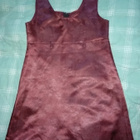 ns.Satiini mekko 140 cm Zalegua ( suomalainen) viininpun - pikkukuva 1