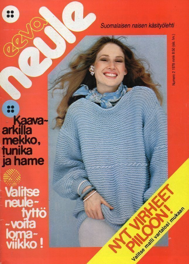 Eeva Neule n:o 2 1978 Kaava-arkki on tallella.