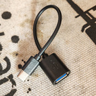 USB-C to USB-A OTG -adapteri, USB 3.0 / 5 Gbps - pikkukuva 1
