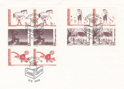 RUOTSI 1969 - Fa 674/78 FDC KUORI
