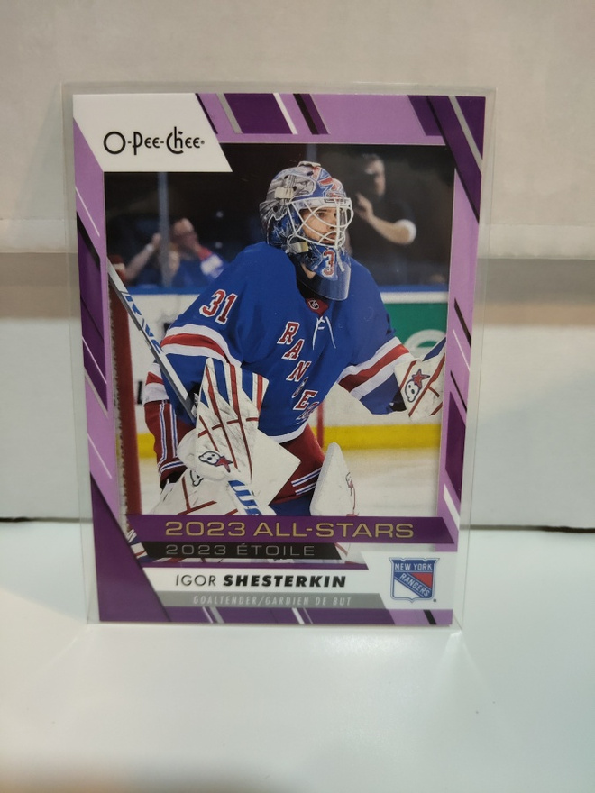 2023-24 O-Pee-Chee Purple Border #519 Igor Shesterkin 14/49