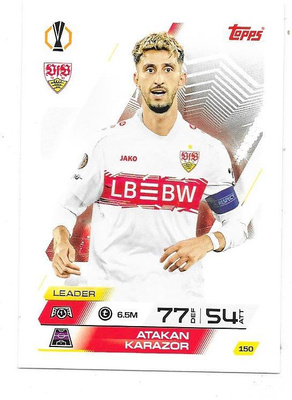 2025-26 Topps Match Attax #150 Atakan Karazon , Stuttgart