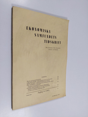 Ekonomiska samfundets tidskrift 4/1981