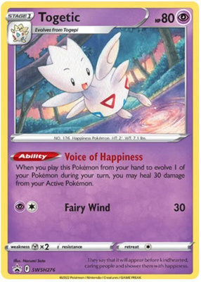 Togetic SWSH276 - Black Star Promo - NM/M