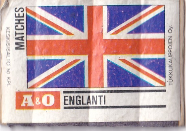 A & O, Englanti Matches  b667