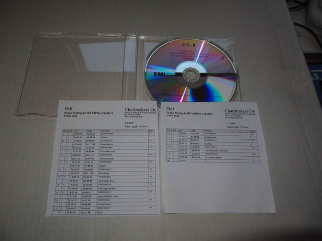 Pekka Streng & Olympia Orkesteri CD Unen Maa , PROMO! 2009