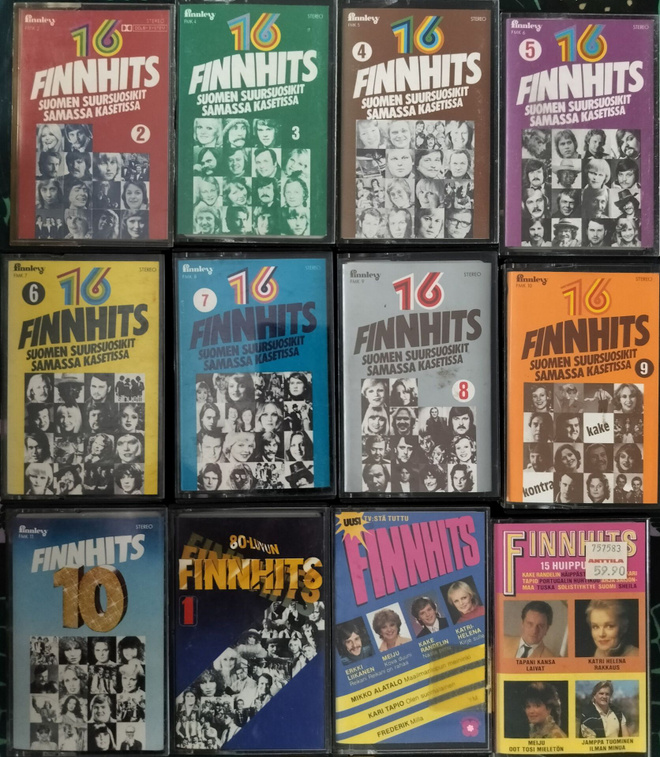 FINNHITS 2-10 YM. – YHTEENSÄ 12 Kasettia