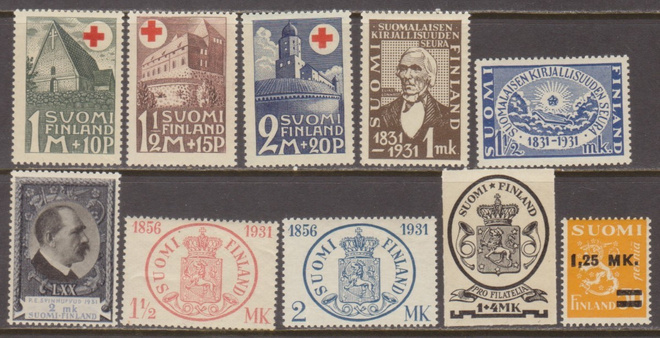 v.1931 Merkkejä postituoreena**
