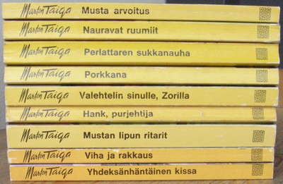 Marton Taiga -sarja. Koko sarja 9 kpl. Tammi 1975-1976.