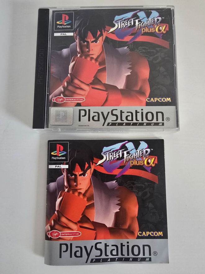 Street Fighter Ex plus alpha (PS1) (CIB) Platinum