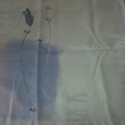 Vaalea utuinen verho kappa noin 53x268cm - pikkukuva 1