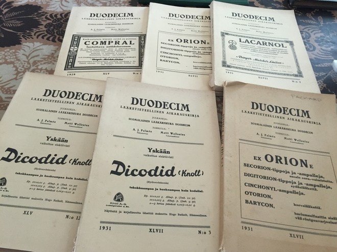 DUODECIM LÄÄKETIETEELLINEN AIKAKAUSKIRJA 1929-1931 6KPL