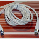 USB C - USB C - valkoinen punottu PD 100W kaapeli /2m #28077 - pikkukuva 5