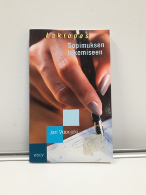 Lakiopas- Sopimuksen Tekemiseen (J. Vuorijoki, kirja)