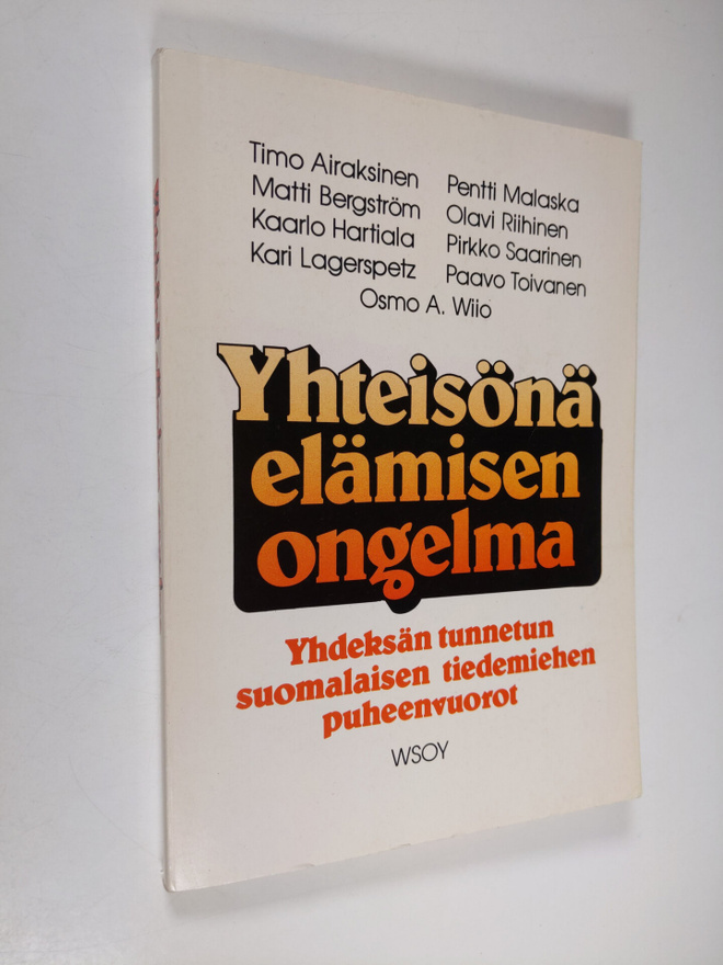Yhteisönä elämisen ongelma : studia generalia -esitelmäsa...