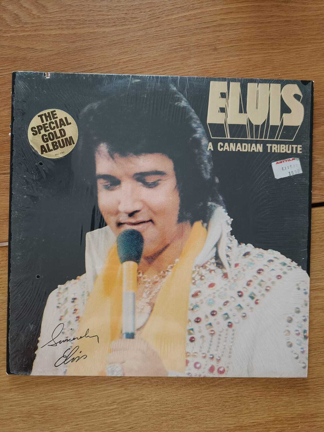 AUCTION - ELVIS CANADIAN TRIBUTE LP US -78 GOLD VINYL