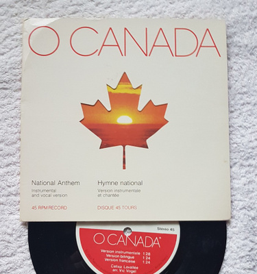 Vic Vogel – O Canada - National Anthem 7" 45 ep
