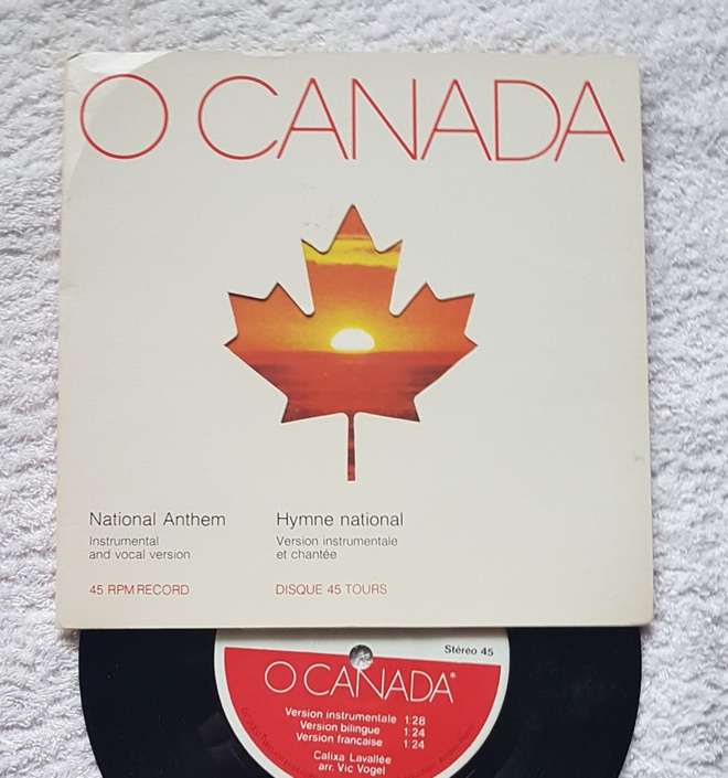 Vic Vogel – O Canada - National Anthem 7" 45 ep