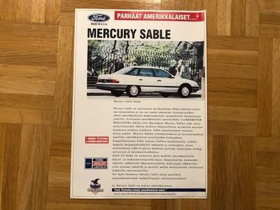 Esite Mercury Sable noin 1992-1993