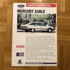 Esite Mercury Sable noin 1992-1993 - pikkukuva 1