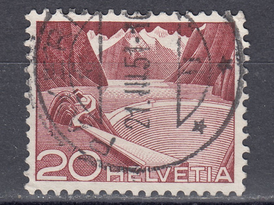 Sveitsi 1949 Mi 533 Grimsel Reservoir