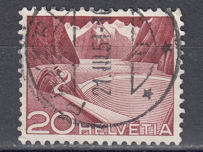 Sveitsi 1949 Mi 533 Grimsel Reservoir