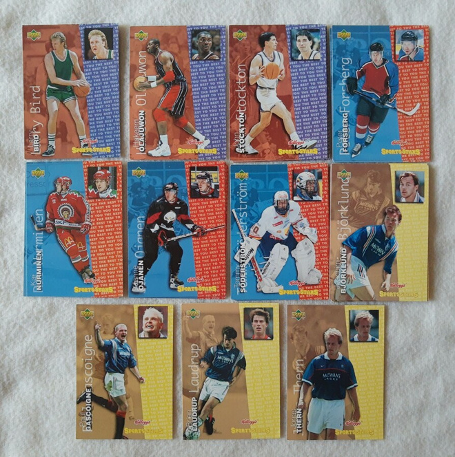 Kellogg's Sport Stars - keräilykortteja