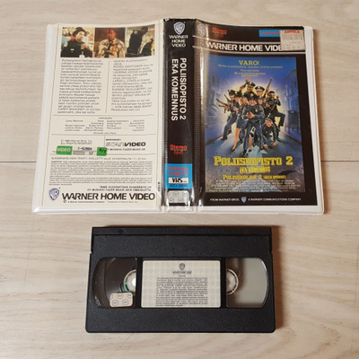 VHS: Poliisiopisto 2 (FIx, Warner Bros. molokansi)