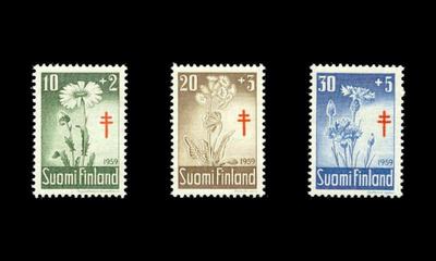509-11 ** Tuberkuloosi kukkia (1959)