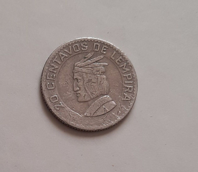 Honduras 20 centavos 1967, kiertänyt