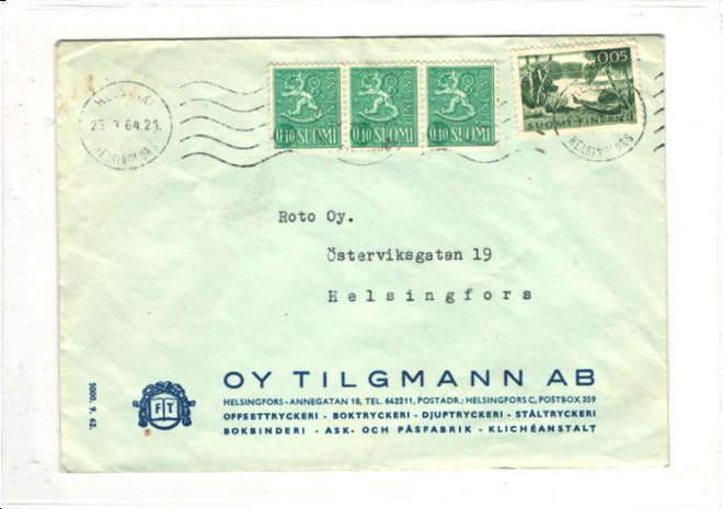 MAINOSKUORI TILGMANN  PAIKALLISKIRJE HELSINKI
