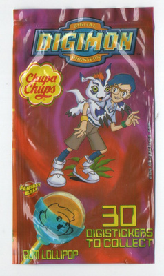 DIGIMON Tikkaripussi & Kuva n:o 2/30 GUM LOLLIPOP 2002