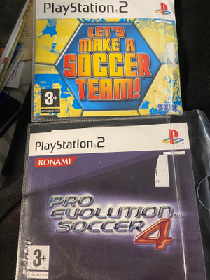 Pro Evolution Soccer & Let’s Make a Soccer Team PS2