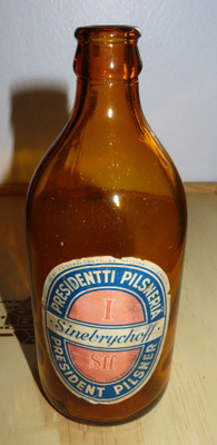 Suomi. Sinebrychoff. Presidentti pilsneriä. 0,5 L