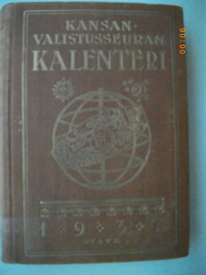 Kansanvalitusseuran kalenteri 1937