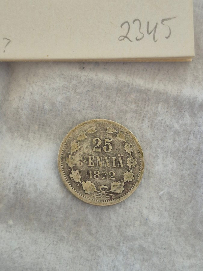 25 penniä 1872, Suomi