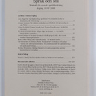 Språk & Stil - Tidskrift för svensk språkforskning 19/2009 - pikkukuva 2