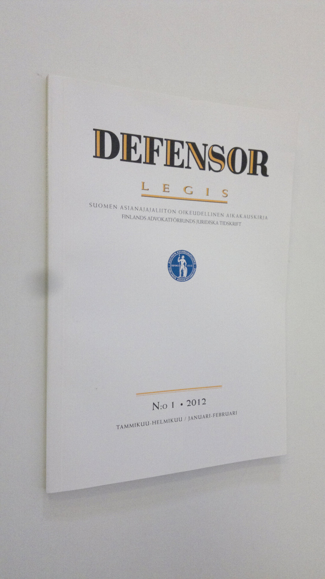 Defensor legis 1/2012 : Suomen asianajajaliiton äänenkann...