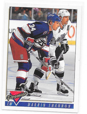 1993-94 Topps Premier #261 Darrin Shannon Winnipeg Jets