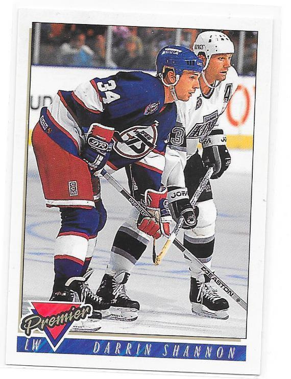 1993-94 Topps Premier #261 Darrin Shannon Winnipeg Jets