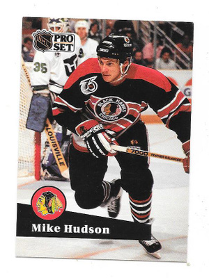 1991-92 ProSet #369 Mike Hudson Chicago Blackhawks