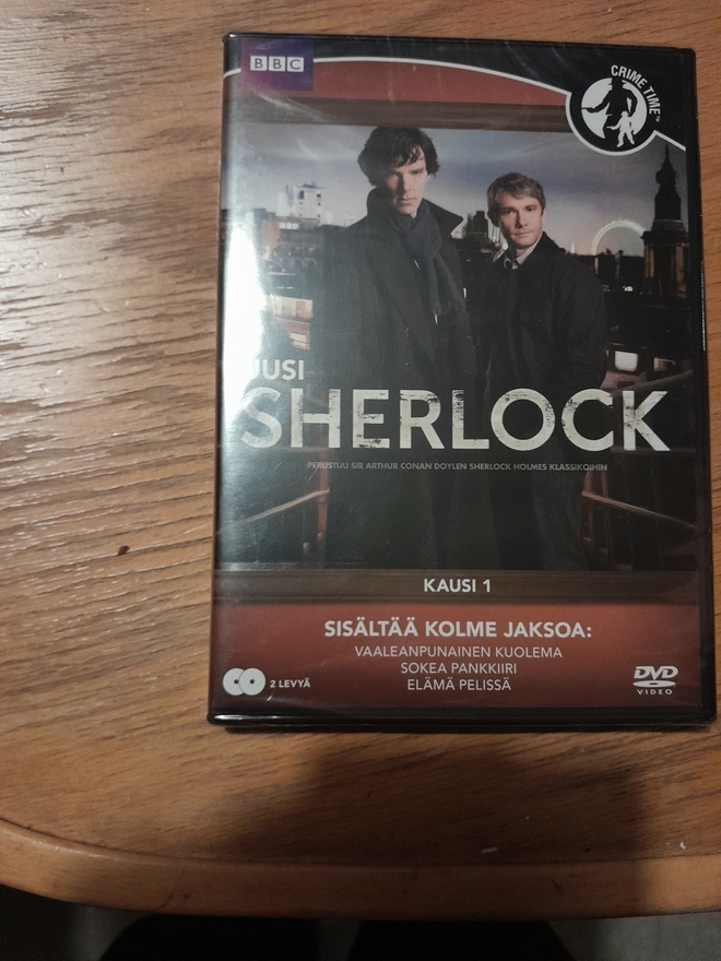 Sherlock kausi 1 dvd uusi
