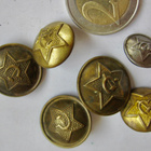 6 VANHAA CCCP Sotilasnappia - pikkukuva 1