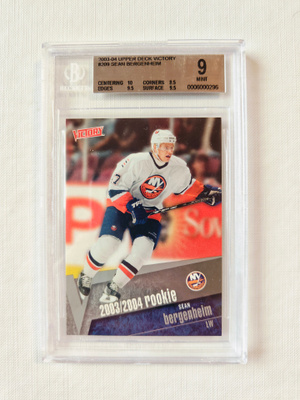 Sean Bergenheim - 03-04 Victory Rookie BGS 9
