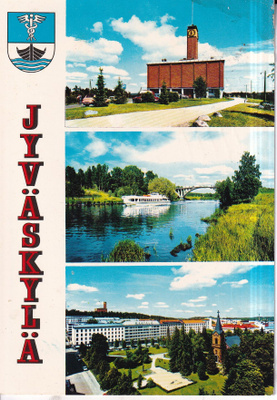 Jyväskylä. Vaakuna. sommitelmakortti, e268