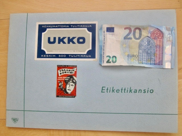 VANHA Tulitikku Etikettikansio 1930-1950-l n. 140 kpl