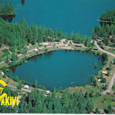 Punkaharju, Kultakivi. Lomakylä. ilmakuvakortti. e306