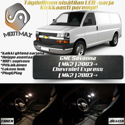 GMC Savanna / Express (MK2) Sisätilan LED-sarja 