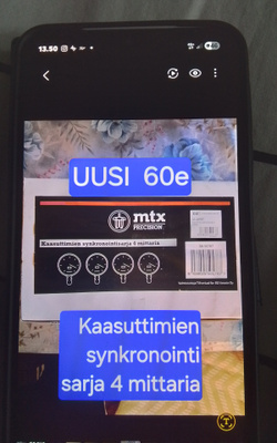 Kaasuttimen synkronointisarja