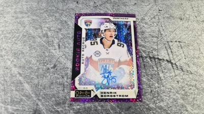 Henrik Borgström 2018-19 OPC Platinum Violet Pixels Auto
